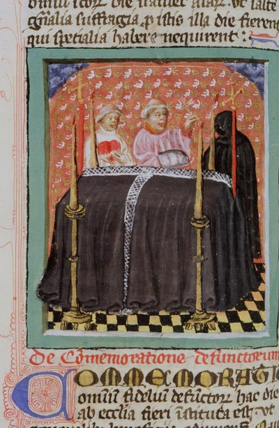 Página de la Legenda Aurea, Brujas, c.1400-10 de Flemish School