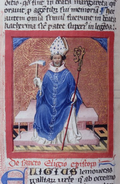 Página del Legenda Aurea, Brujas, c.1400-10 de Flemish School