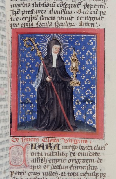 Página del Legenda Aurea, Brujas, c.1400-10 de Flemish School