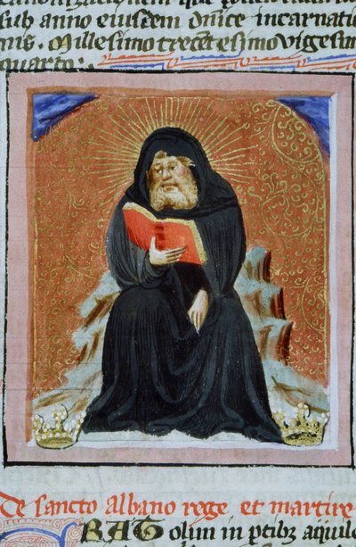 Página del Legenda Aurea, Brujas, c.1400-10 de Flemish School