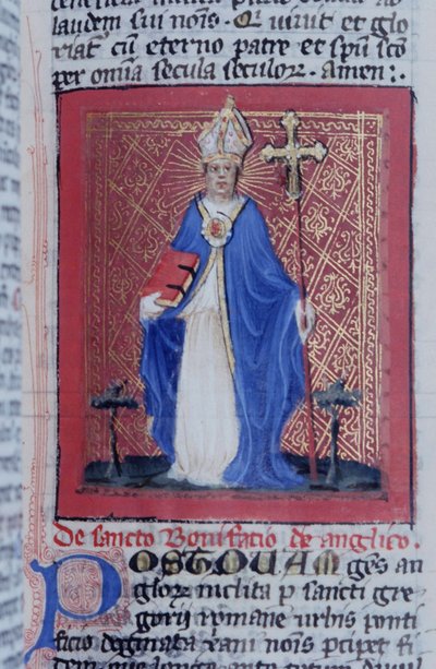 Página del Legenda Aurea, Brujas, c.1400-10 de Flemish School
