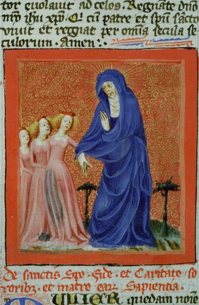 Página del Legenda Aurea, Brujas, c.1400-10 de Flemish School