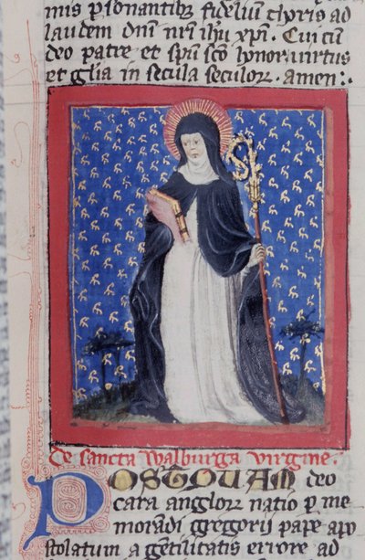 Página del Legenda Aurea, Brujas, c.1400-10 de Flemish School