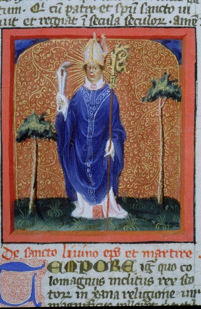 Página del Legenda Aurea, Brujas, c.1400-10 de Flemish School