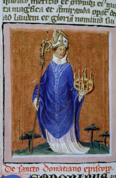 Página del Legenda Aurea, Brujas, c.1400-10 de Flemish School