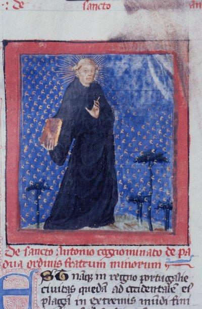 Página del Legenda Aurea, Brujas, c.1400-10 de Flemish School