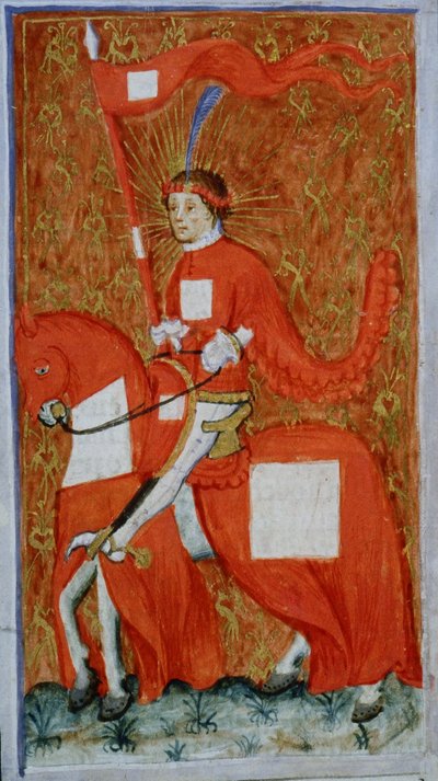 Página del Legenda Aurea, Brujas, c.1400-10 de Flemish School
