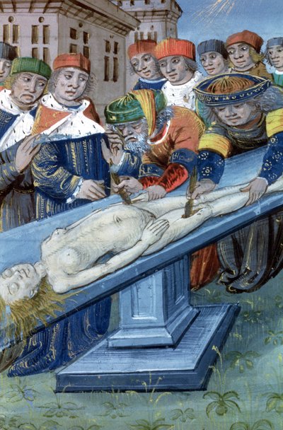 Dissección, de De Medina Fen I. II, de Avicena (980-1037) de Flemish School