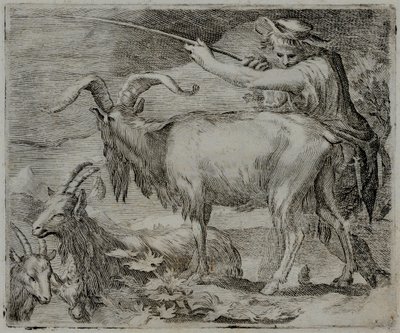Grabado de maestro antiguo de Flemish School