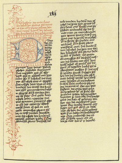 Página del Libro del Éxodo de Flemish School