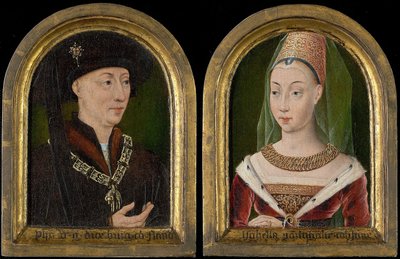 Felipe el Bueno, duque de Borgoña; Isabel de Borbón () de Flemish School