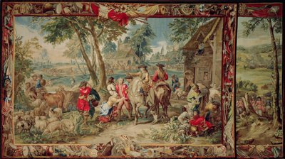 Saqueo, de la serie La Ciencia Militar, Taller de Judocus de Vos, c.1715-24 de Flemish School