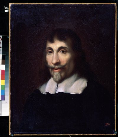 Retrato de un hombre. (Retrato de un hombre). Pintura anónima de la escuela holandesa del siglo XVII. Óleo sobre tela. Museo de Arte Mikhail Kroshitsky, Sebastopol (Sebastopol) Ucrania de Flemish School