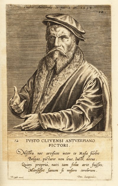 Retrato de Joos van Cleve, pintor flamenco activo en Amberes, circa 1485-1540 de Flemish School