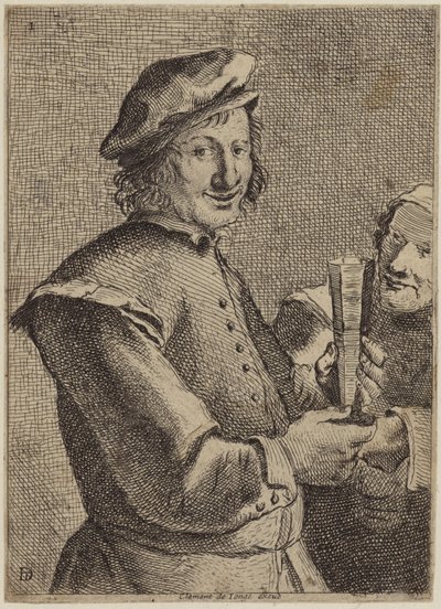 Retrato de un joven sonriente de Flemish School