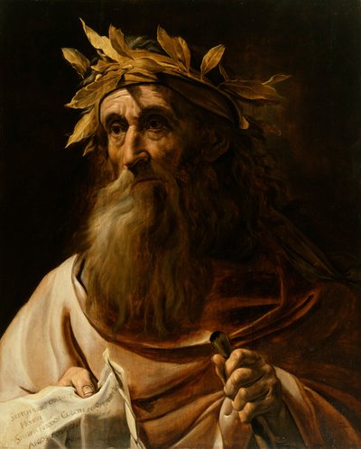 Retrato del poeta Homero, 1639 de Flemish School