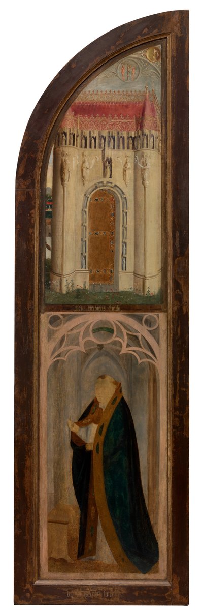 Panel derecho de la Virgen y Petrus Wijts (óleo sobre tabla) de Flemish School