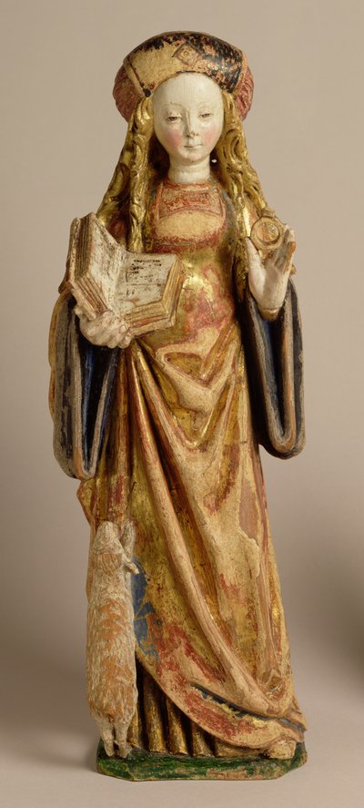 Santa Inés, Escuela de Mechelen, c.1500 de Flemish School
