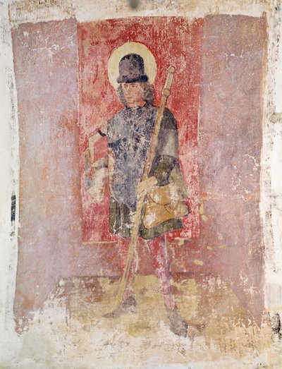 San Brendan de Irlanda, mural de la cripta, c.1480-1540 de Flemish School