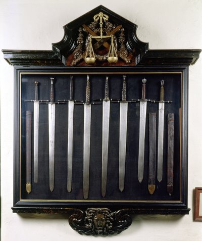 Espadas de la justicia de Flemish School