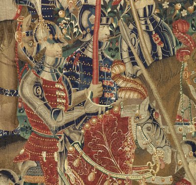 Tapiz que muestra las conquistas del rey Alfonso V de Portugal de Flemish School