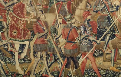 Tapiz que muestra las conquistas del rey Alfonso V de Portugal de Flemish School