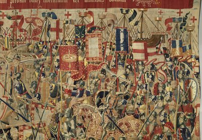 Tapiz que muestra las conquistas del rey Alfonso V de Portugal de Flemish School