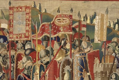 Tapiz que muestra las conquistas del rey Alfonso V de Portugal de Flemish School