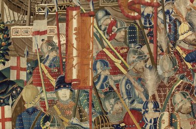 Tapiz que muestra las conquistas del rey Alfonso V de Portugal de Flemish School