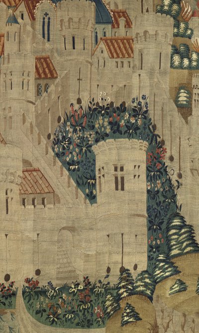 Tapiz que muestra las conquistas del rey Alfonso V de Portugal de Flemish School