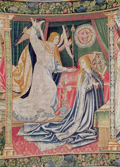 La Anunciación, Taller de Bruselas, c.1510 de Flemish School