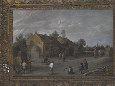 Los arqueros (óleo sobre lienzo) de Flemish School