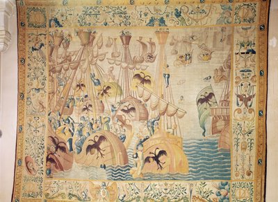 La Batalla de Túnez, o Batalla de Lepanto de Flemish School
