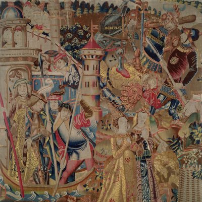 La conquista de la Isla de los Corderos, de la Historia de Hércules de Flemish School
