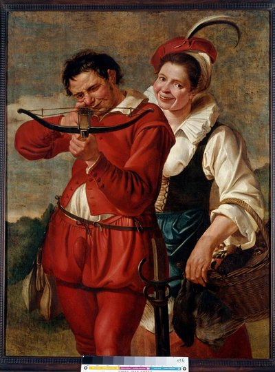 El ballestero y su esposa de Flemish School