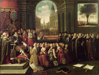 La tiranía del duque de Alba (óleo sobre lienzo) de Flemish School