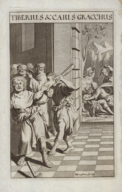 Tiberio y Cayo Graco de Flemish School