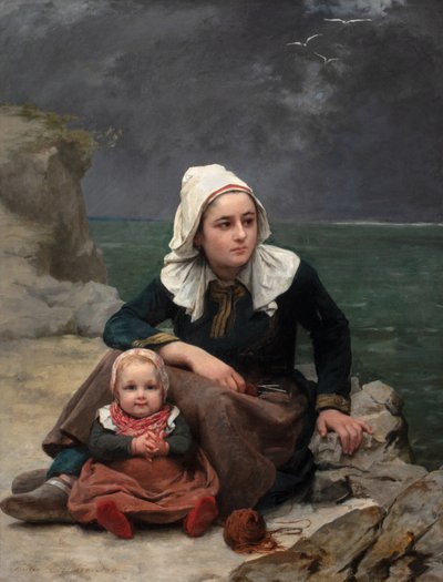 Le Grain (La borrasca), c.1871-81 (óleo sobre lienzo) de Félicie (1831 88) Schneider