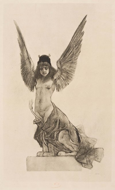 Esfinge femenina o paralela de Félicien Rops