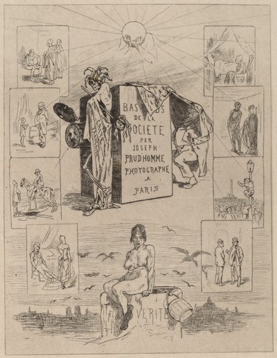 Frontispicio: Los bajos fondos de la sociedad de Félicien Rops