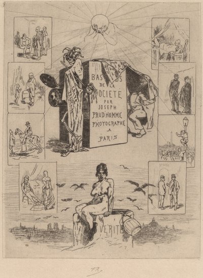 Portada: Los Bajos Fondos de la Sociedad (Les bas-fonds de la société) de Félicien Rops