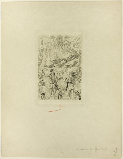 Frontispicio de La misa de Gnide de Félicien Rops