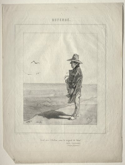 Ostende. Solo con el océano bajo la mirada de Dios! de Félicien Rops