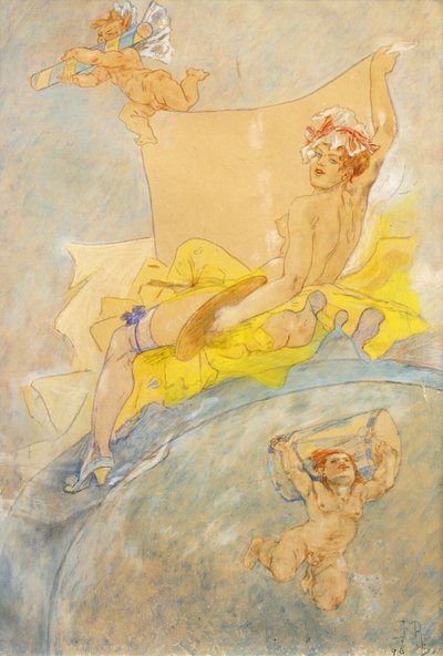 Póster para una exposición, 1896 de Félicien Rops