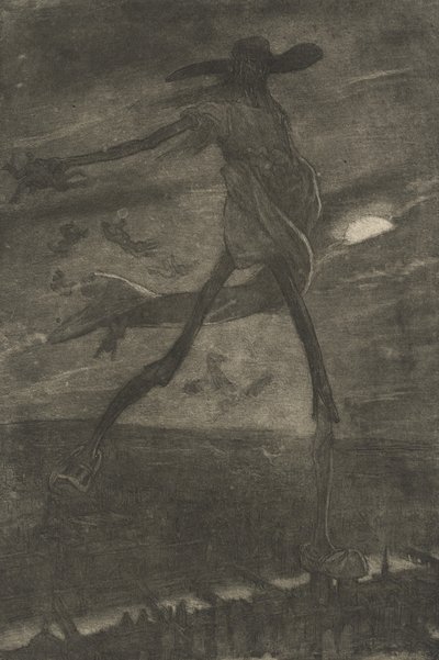 Satanás sembrando cizaña de Félicien Rops