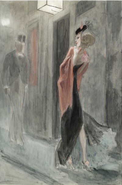 Esquina de la calle, cuatro de la mañana Parodie humaine de Félicien Rops