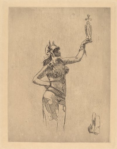 El Halconero La fauconniere de Félicien Rops