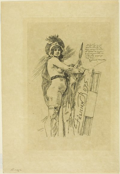 La musa de Félicien Rops de Félicien Rops