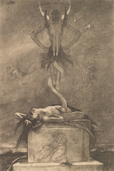 El sacrificio, de Los satánicos de Félicien Rops