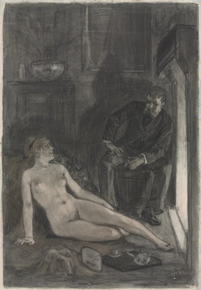 Tarde de invierno, último tercio del siglo XIX de Félicien Rops
